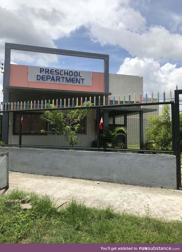 This preschool has spiked pencils to help keep the prisoners in