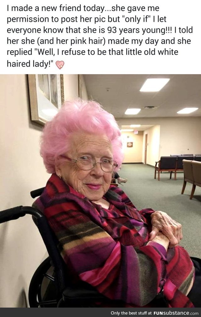 Pink old lady