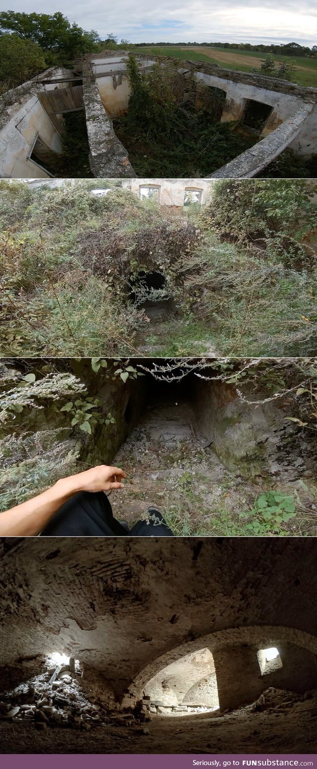 I found a hole in the ground