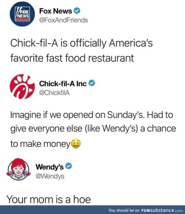 Wendy's getting triggered