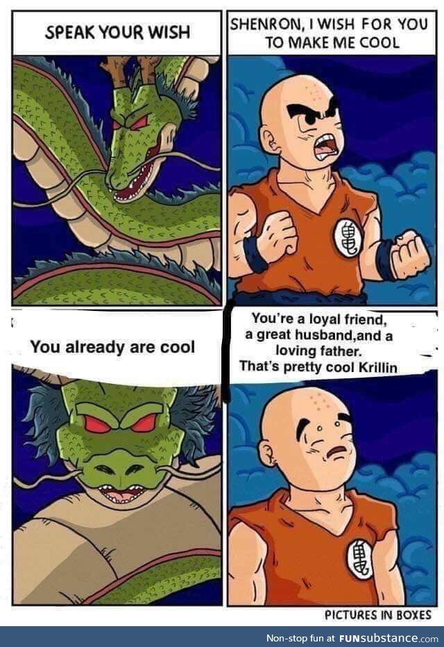 Finally krillin gets some apprecation