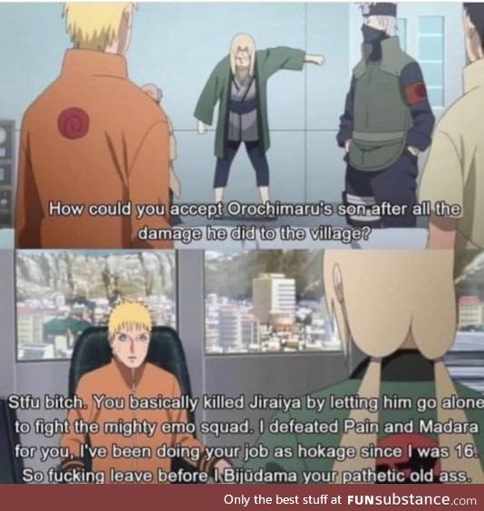 Boruto's dad has no chills