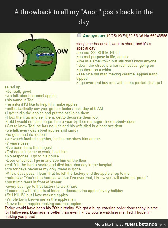 Anon is the apple man