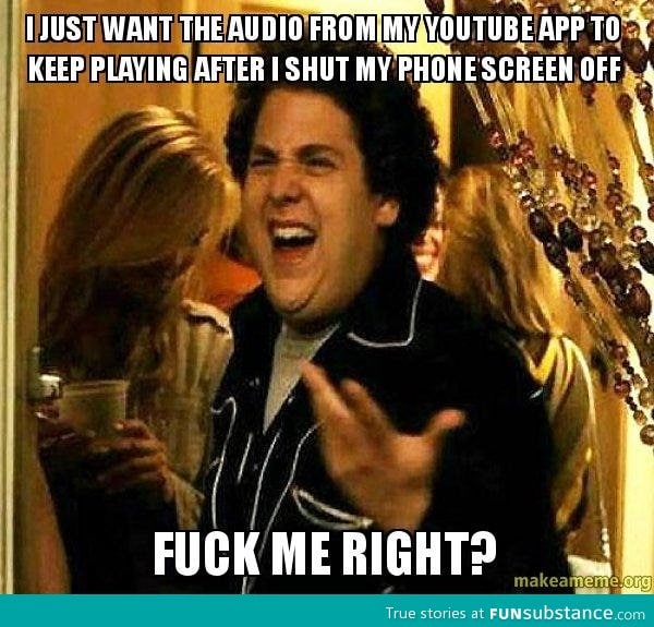 As someone who looks up music on youtube while walking around