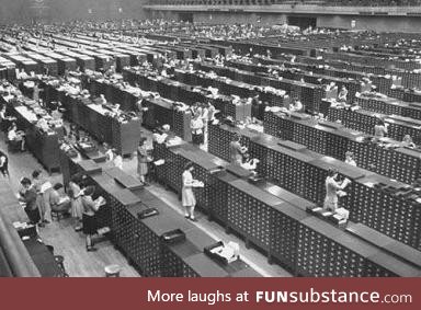 The FBI’s fingerprint database circa 1944