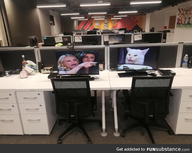 At work, they take Screensavers very seriously