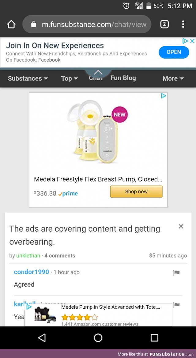 This is what I'm talking about. Most of the page is covered by ads