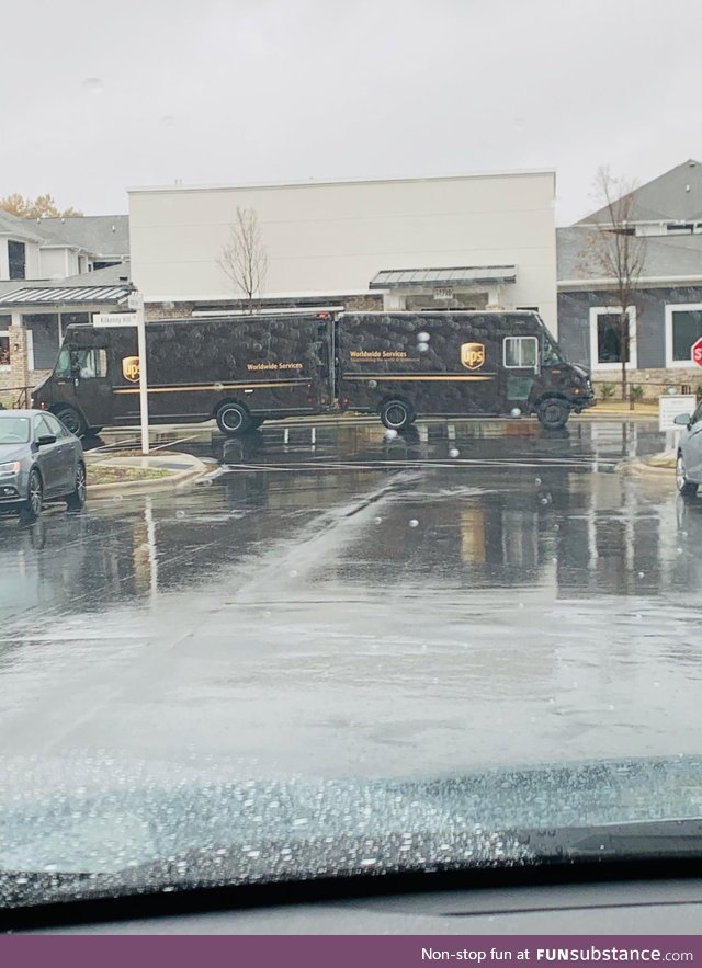 Rare photo how a UPS truck is born
