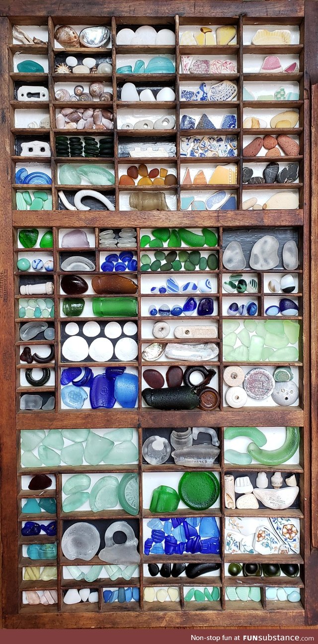 When you're out beach combing and the OCD hits you like a wave