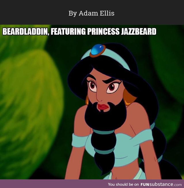 Disney Princesses with Beards 6