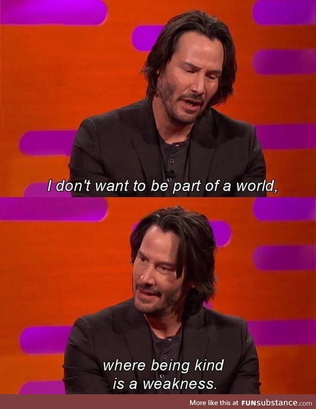 Keanu being keanu