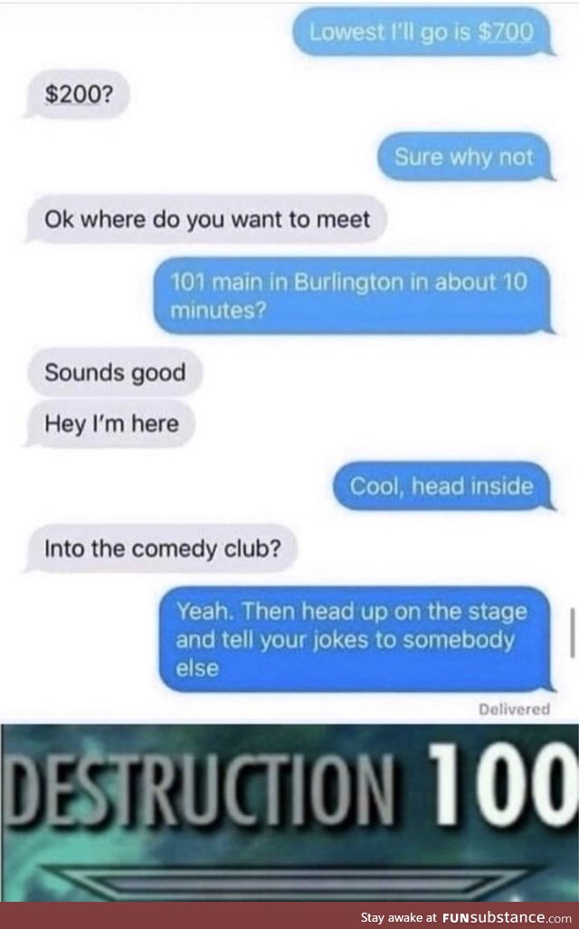 Haggle this, you clown