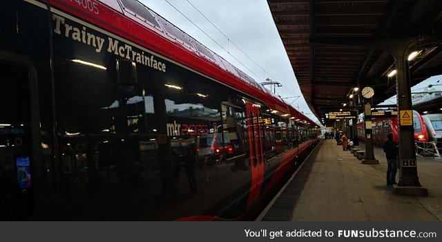 Say hello to Trainy McTrainface!