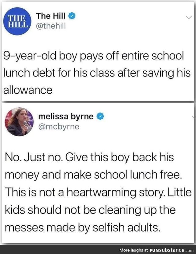 When a dystopia with hungry children is painted as a feel good story