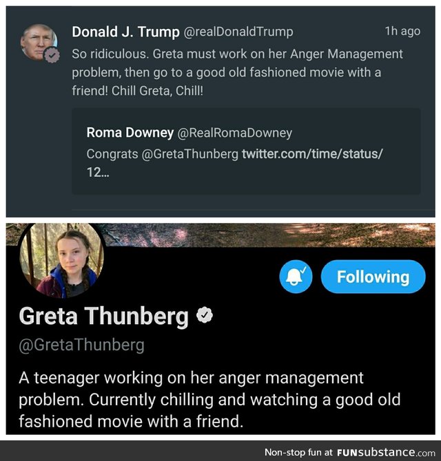 Old man yells at teen girl on Twitter