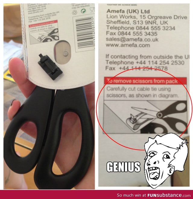 Genius scissors packaging