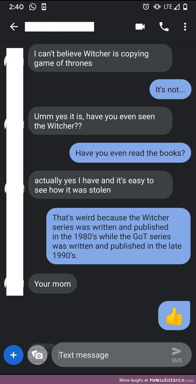 Witcher copied game of thrones