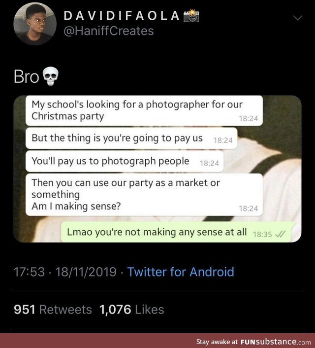 We’re doing you favor