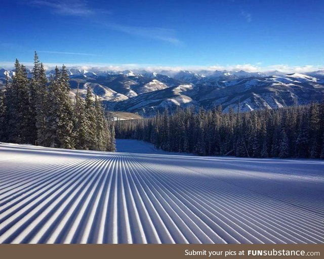A Ski Run first thing in the morning