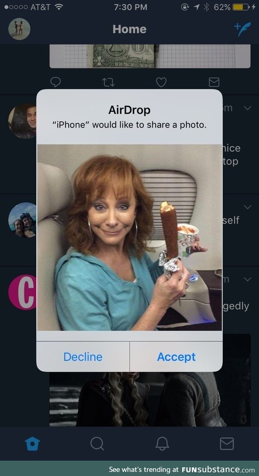 Reeba sending airdrops from first class