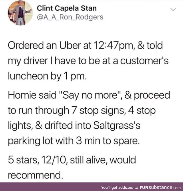 How many stars would you rate him?