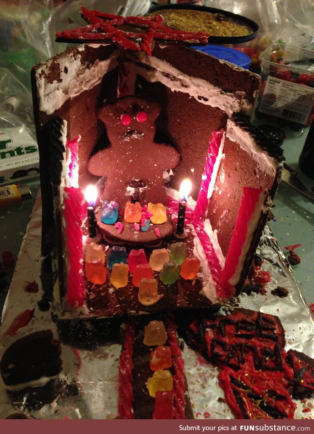 My date asked me what I wanted to do for our gingerbread house... She probably shouldn't