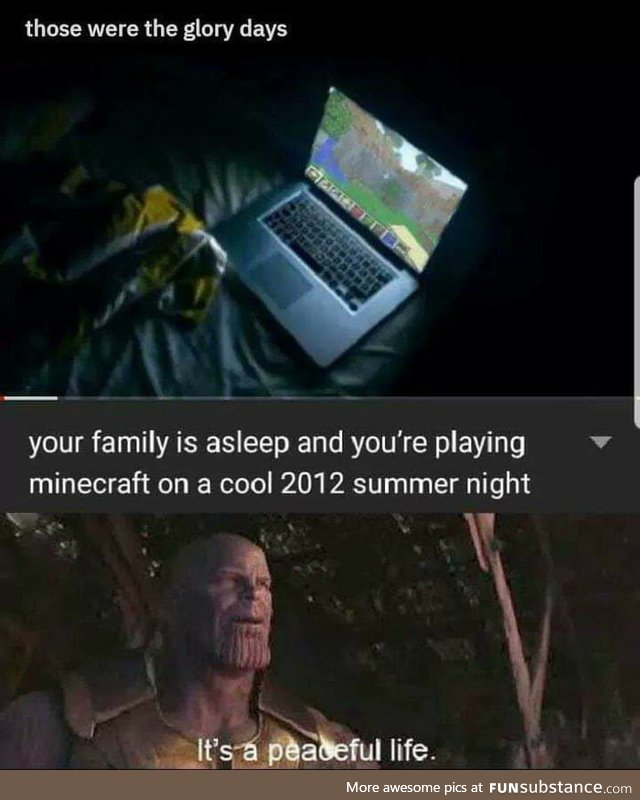 I miss the times.