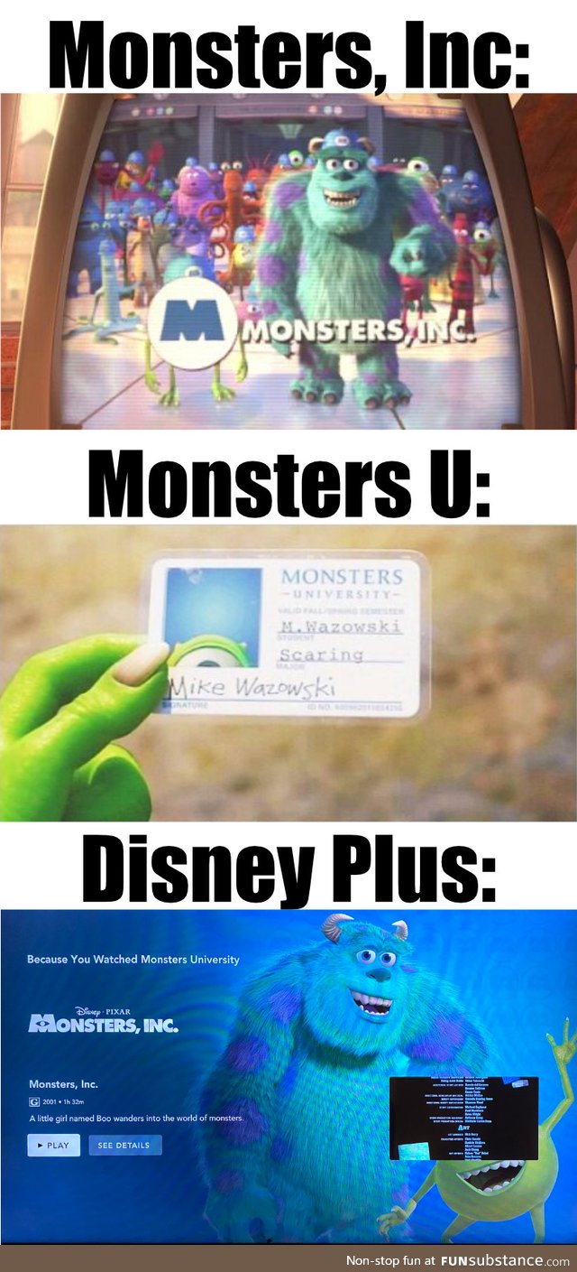 Mike Wazowski can't catch a break