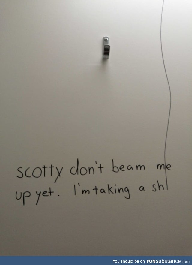 Just saw this in the school bathroom