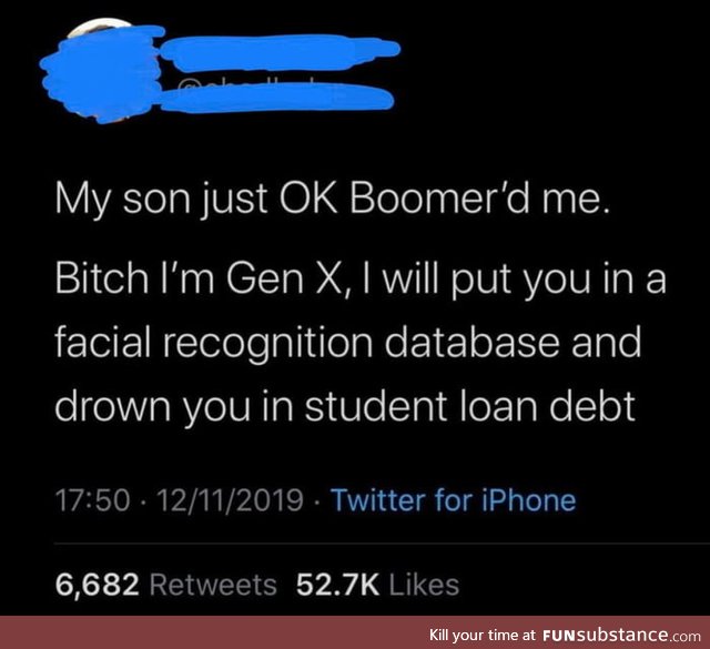 That's a good way to scare the youth