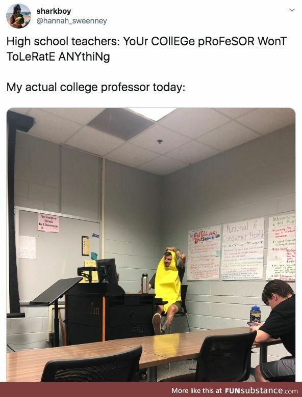 CoLlEgE pRoFeSsOrS aRe MoRe SeRiOuS