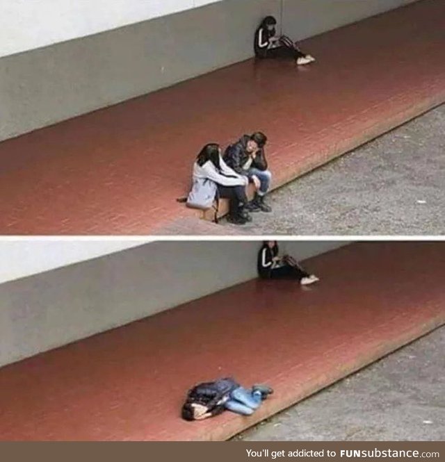 Poor guy, looks like he loved her