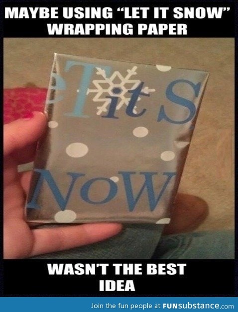 Let it snow wrapping paper