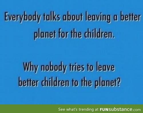 Better planet/children