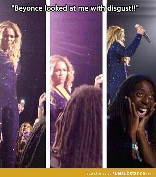 Beyonce can't comprehend what she's seeing