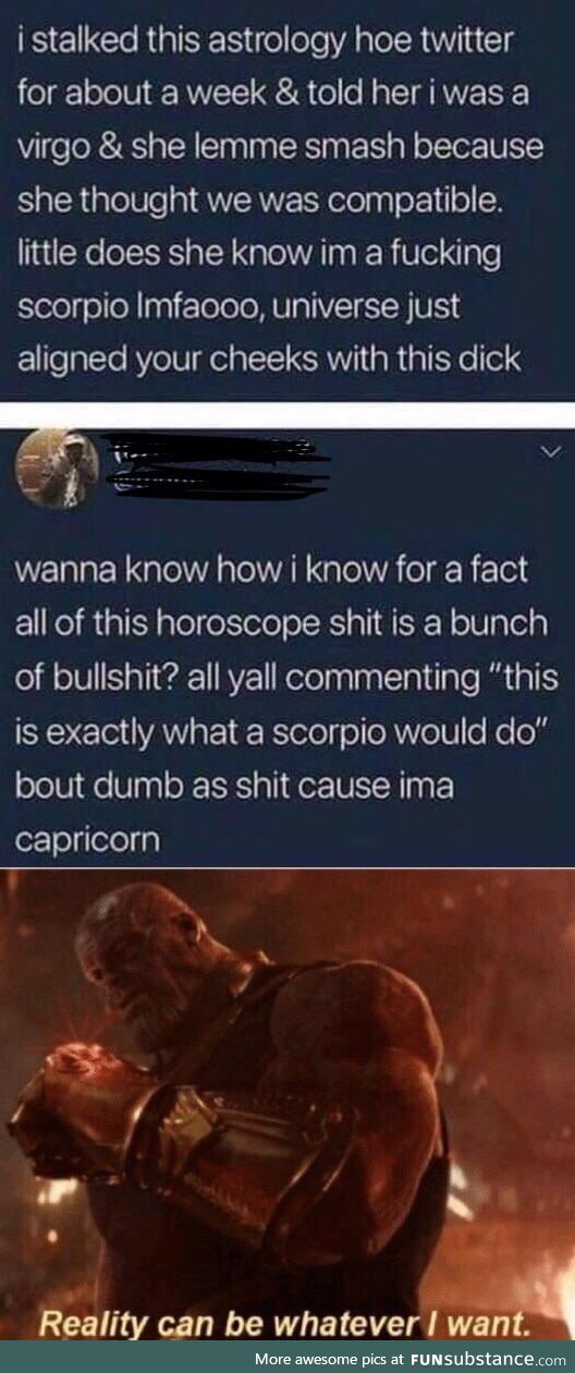 Reality can be whatever I want