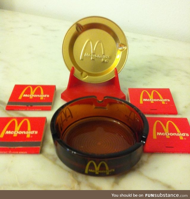 Artifacts from a 1980’s McDonalds.  Bring it back, IMO