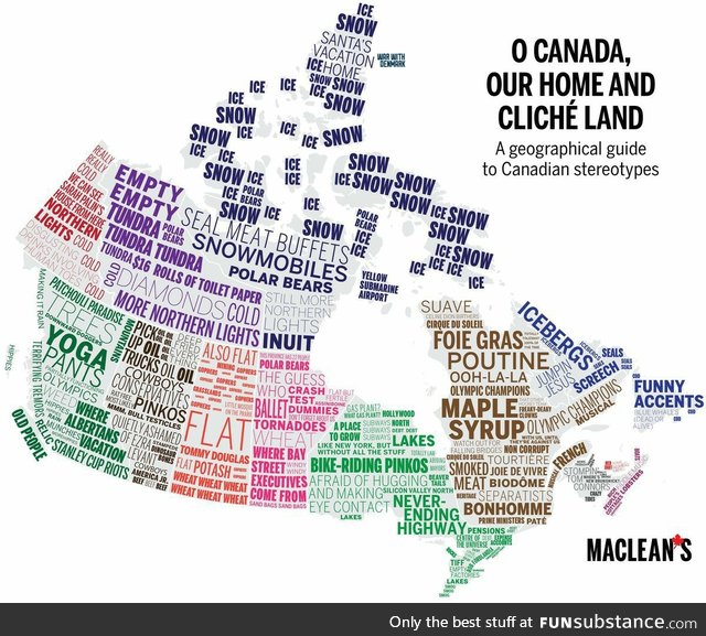 Canada Cliches by Region