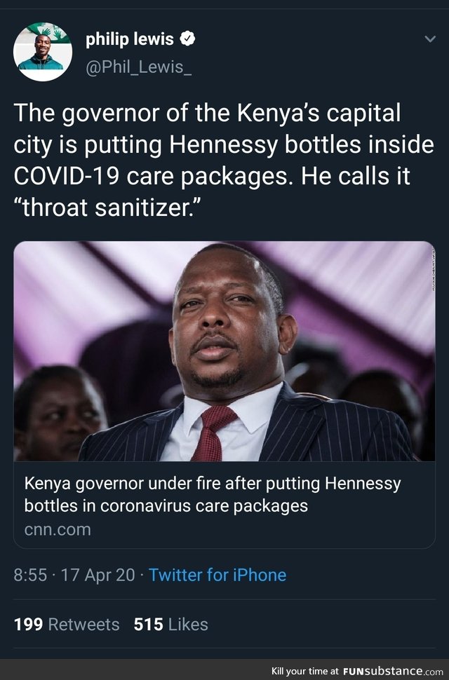 Quarantine in Kenya seems pretty cool