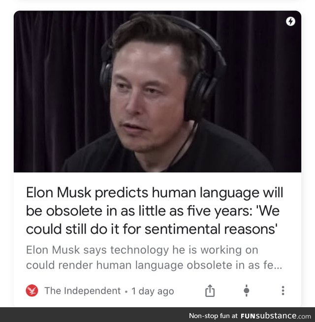 What are you doing now, Elon?