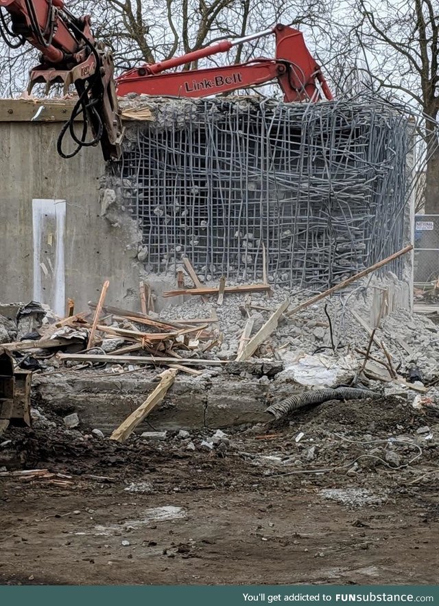 Demolishing a bank vault