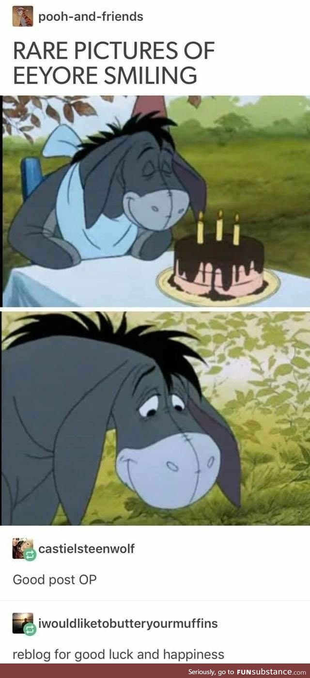 Eeyore Smiling