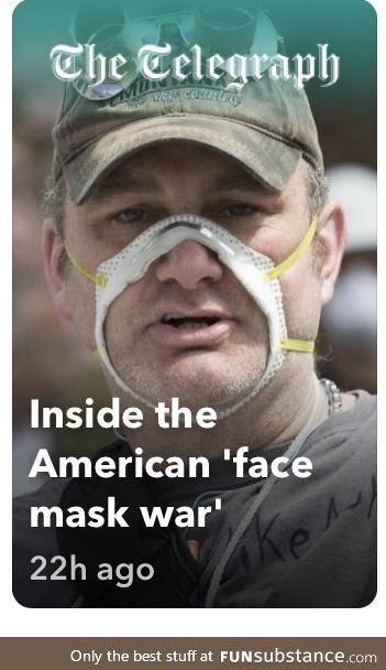 1. 2.. 3... 4.... I declare a face mask war...?