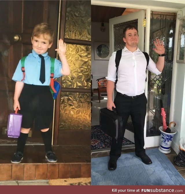 First day to school and first day to school as a teacher