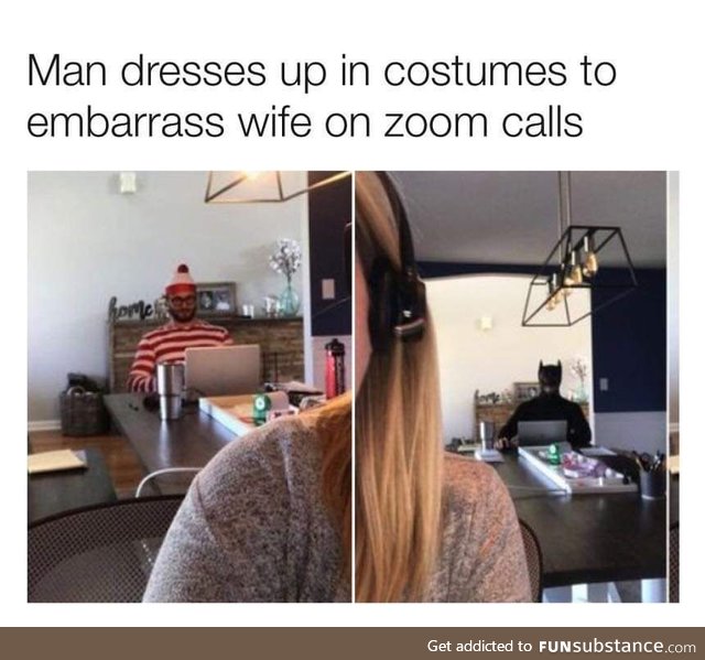 Not all heroes wear... Oh wait, this guy does