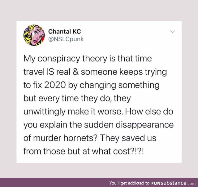 Where we're going we don't need uh .. murder hornets?