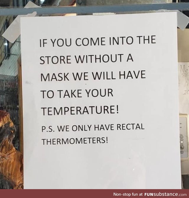 My uncle took this pic at a store in West Texas