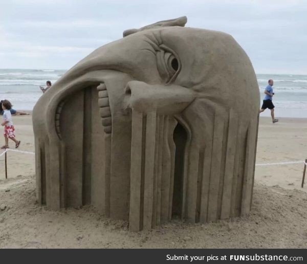 Sand sculpture!