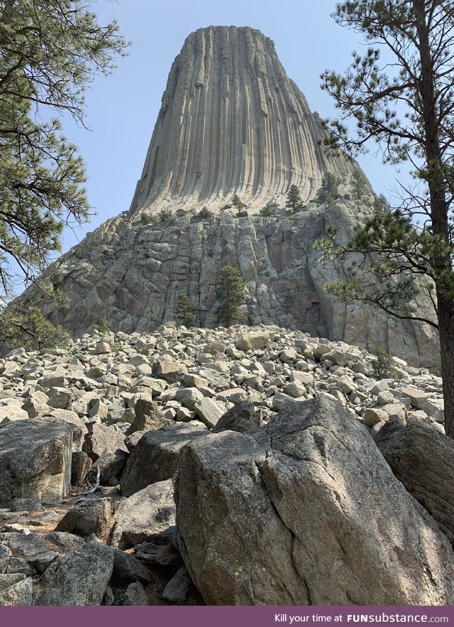 Devil’s Tower in Wyoming Today! [OC]