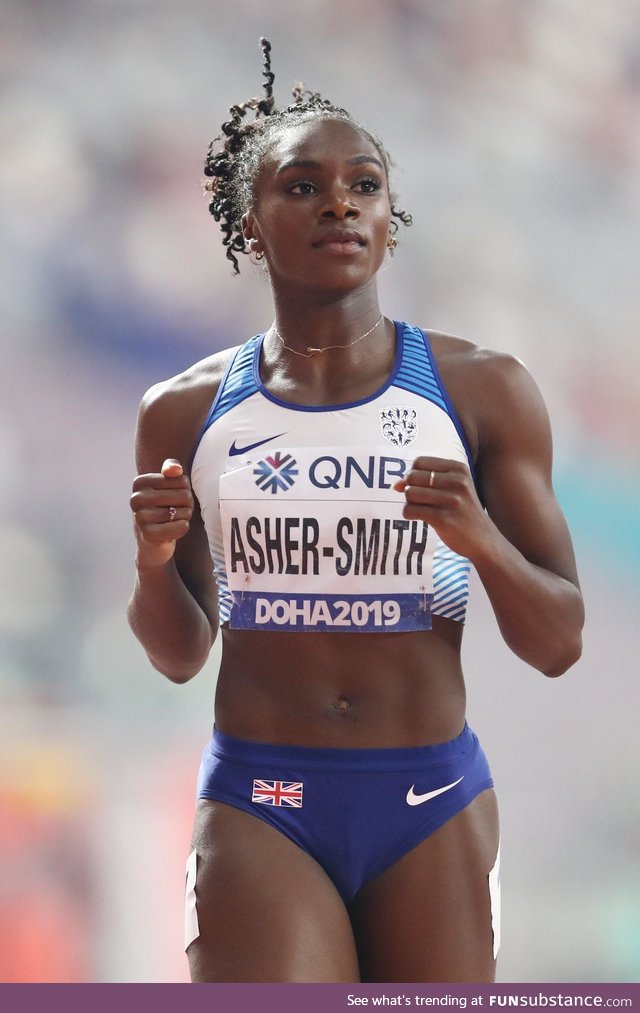 Dina Asher-Smith is Britain’s first ever female sprint champion at the World or Olympic